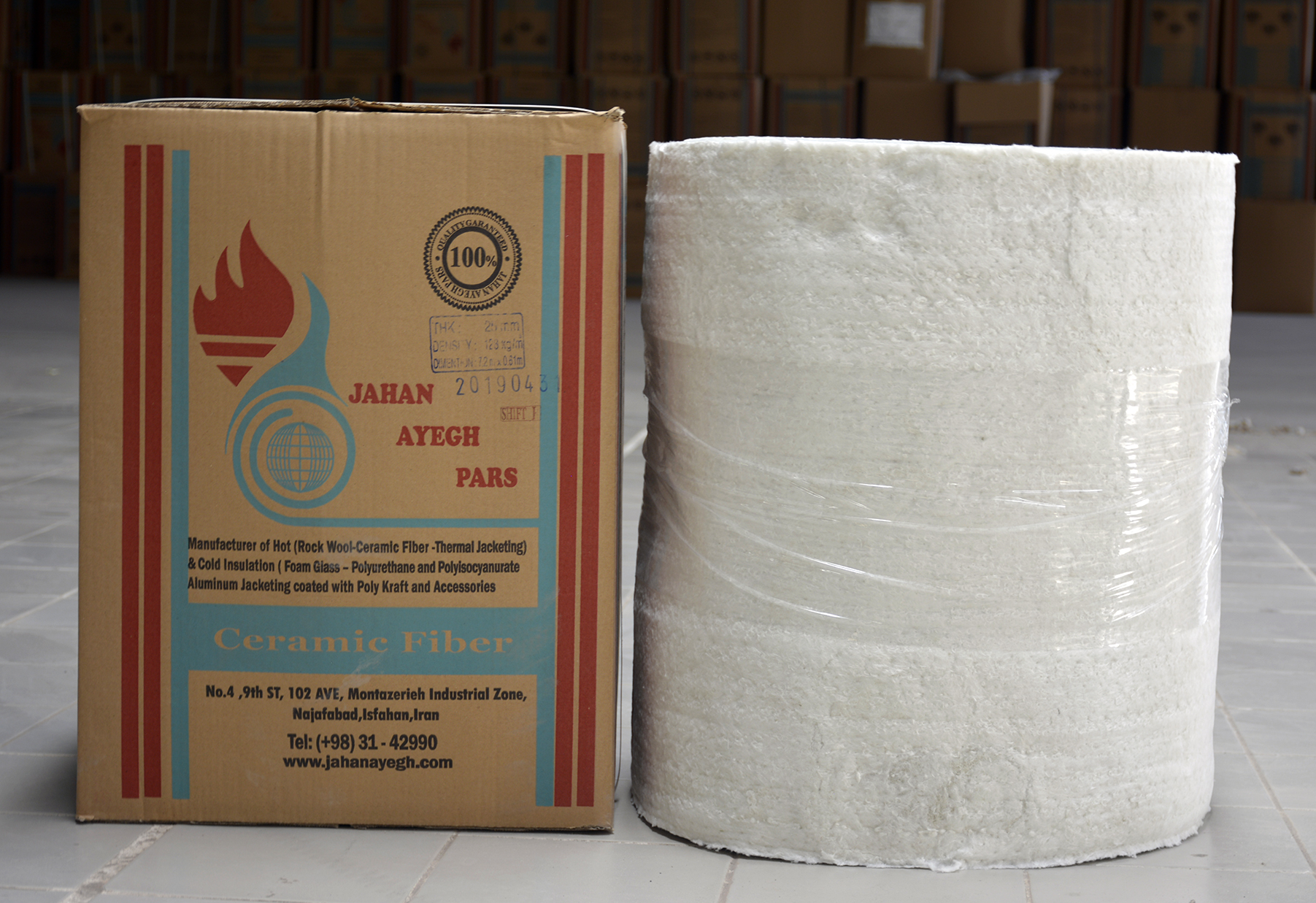 Ceramic Fiber Flame Guard Blanket 3mm 1000 2300F 8# Density Aluminum Foil Backed Heat Shield Blanket for Welding Soldering HVAC Furnace Fireplace Pipe Insulation,500 